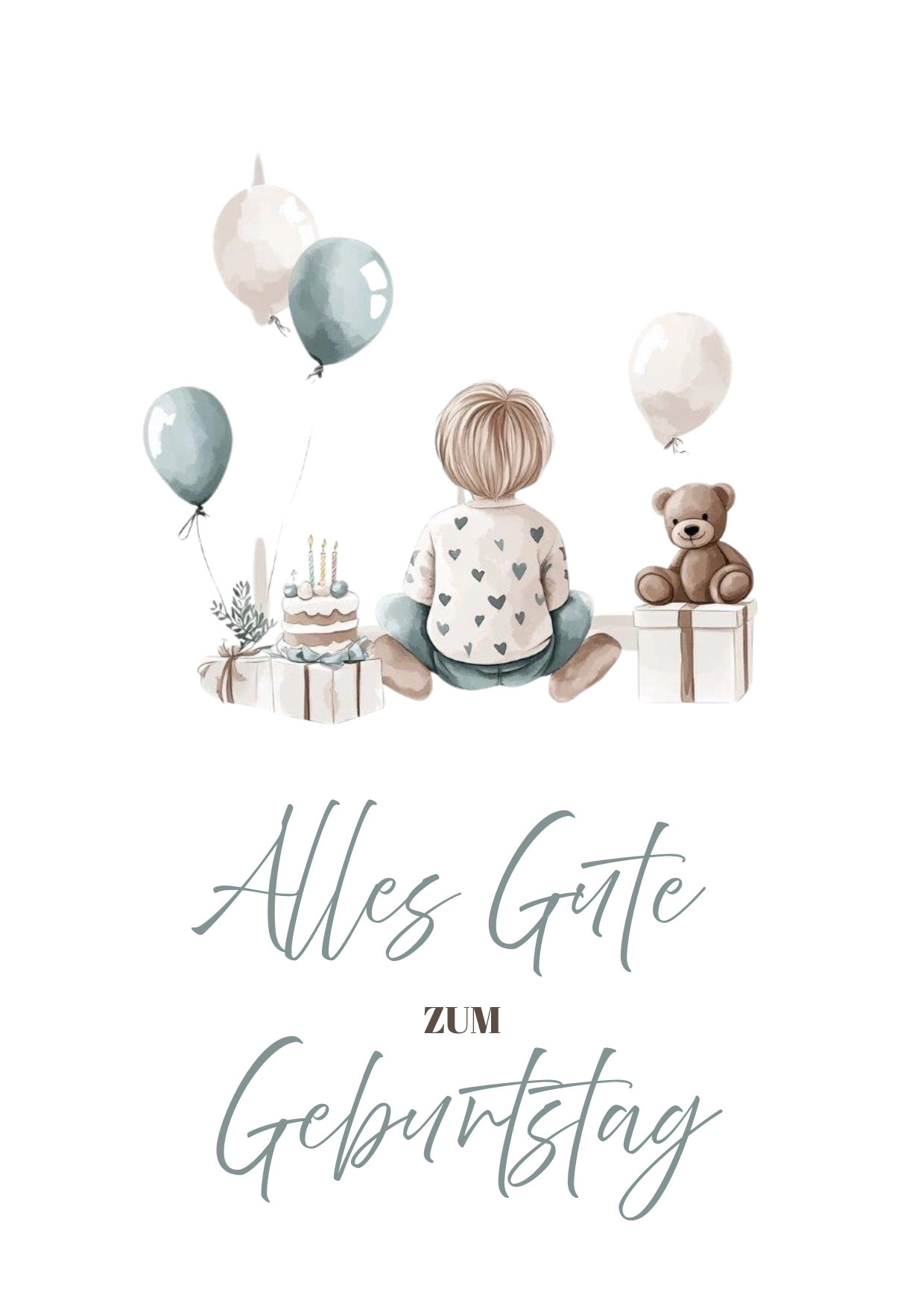 Kleiner Geburtstagsgruß mit großem Herz