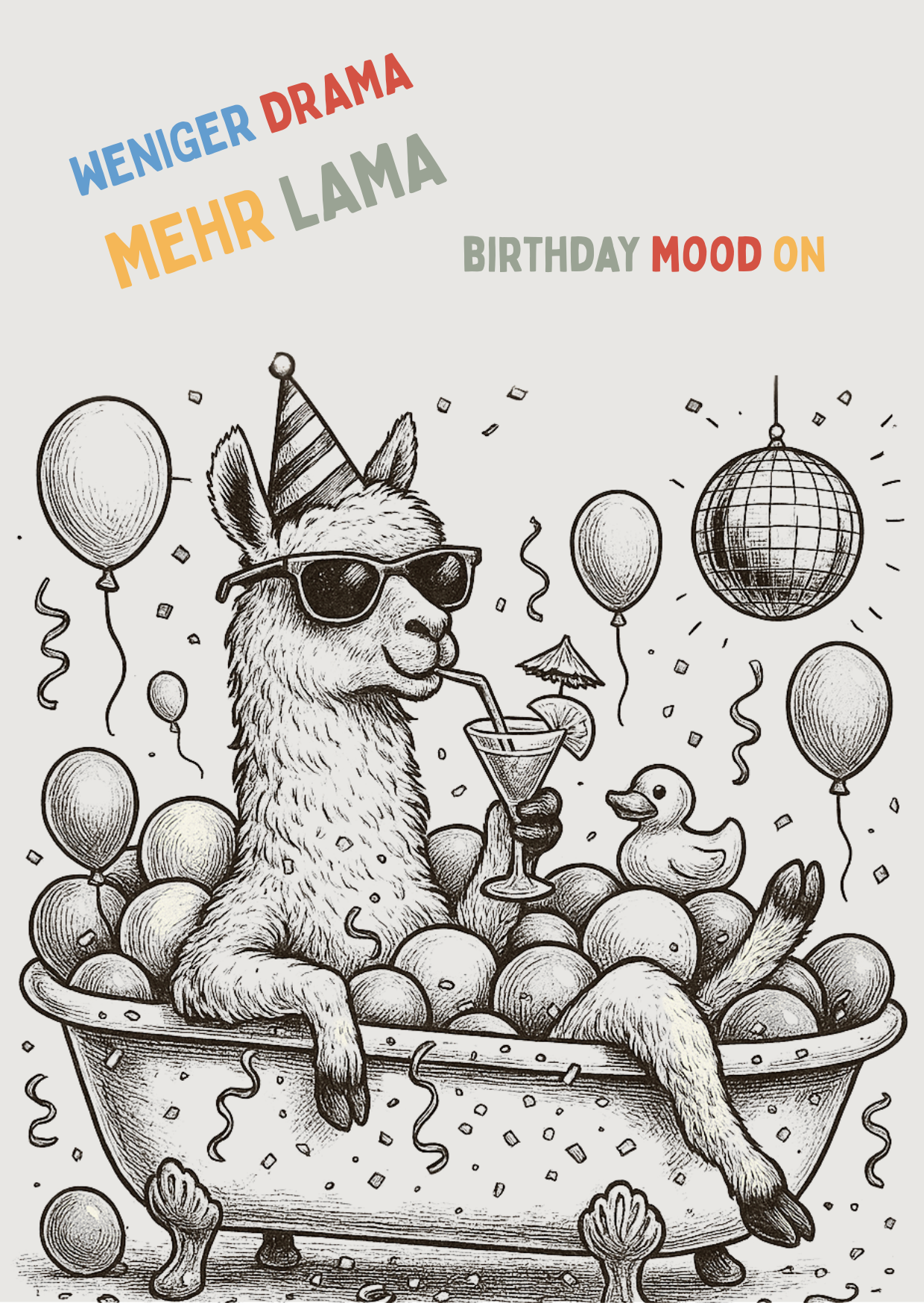 Weniger Drama - mehr Lama