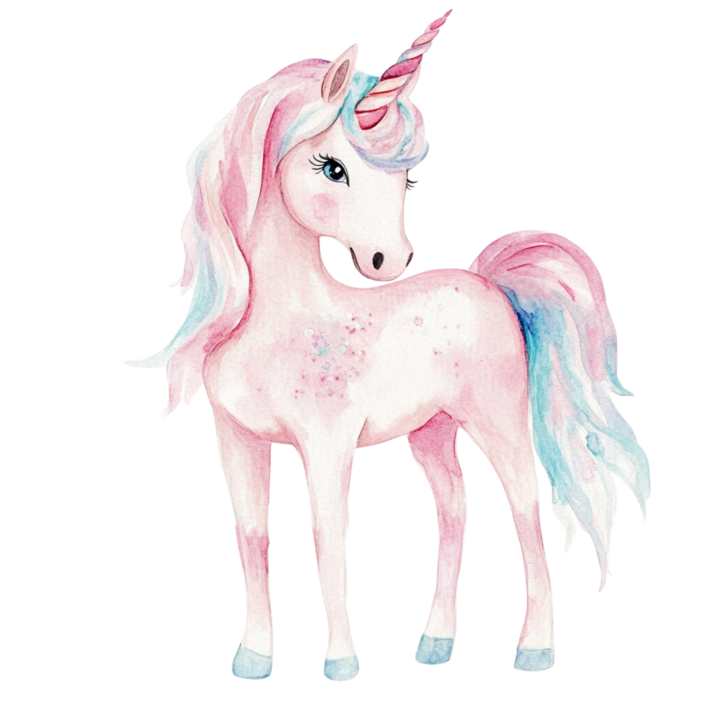 Einhorn Rosa Bügelbild