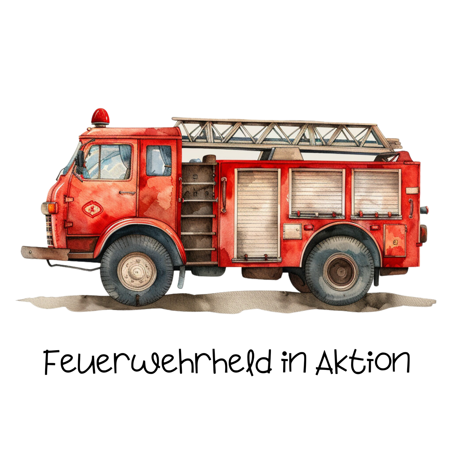 Feuerwehrheld in Aktion Bügelbild
