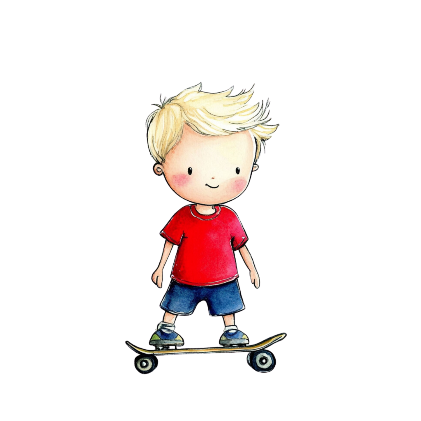 Skateboarder Bügelbild