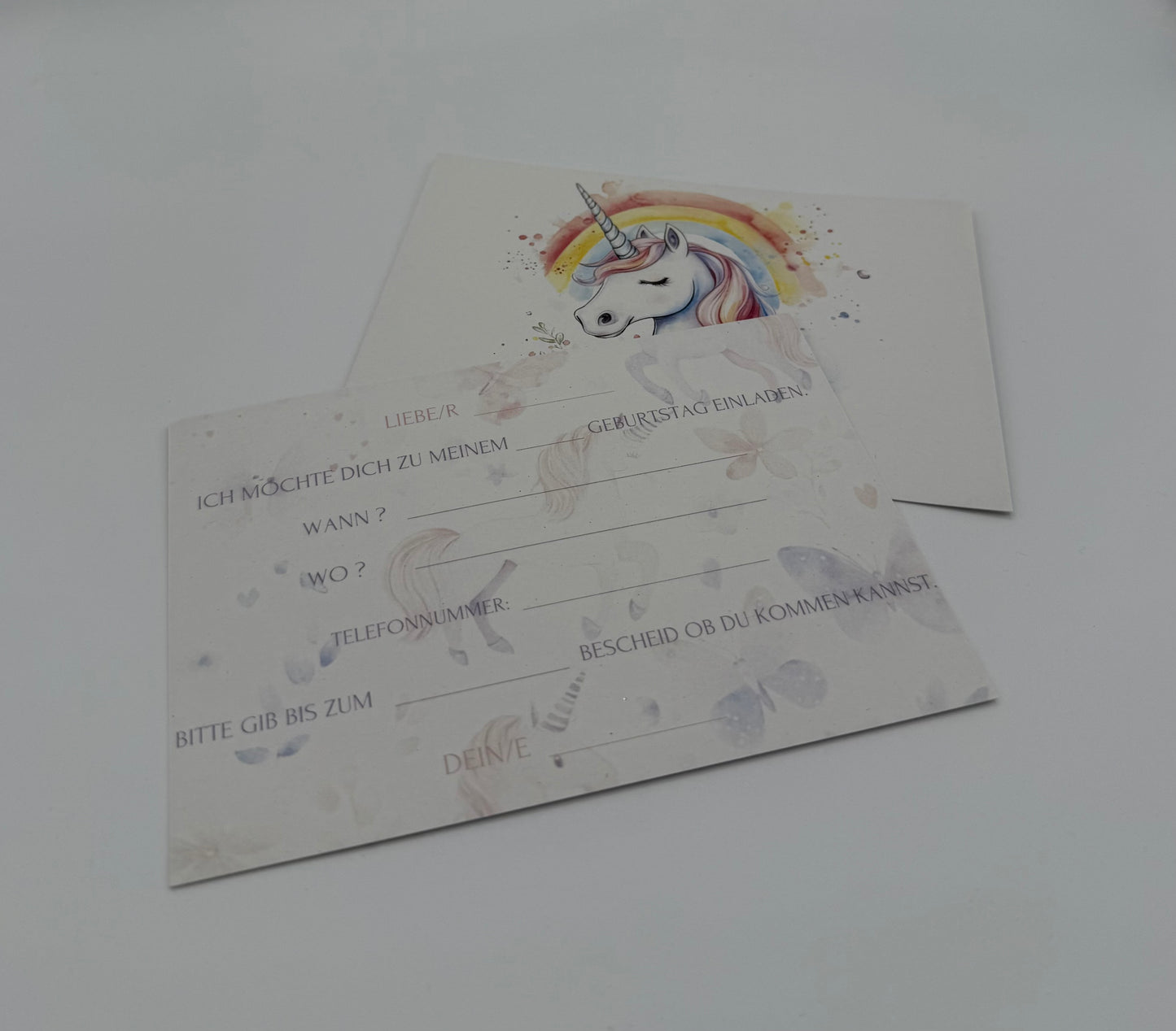 Einhorn Einladung