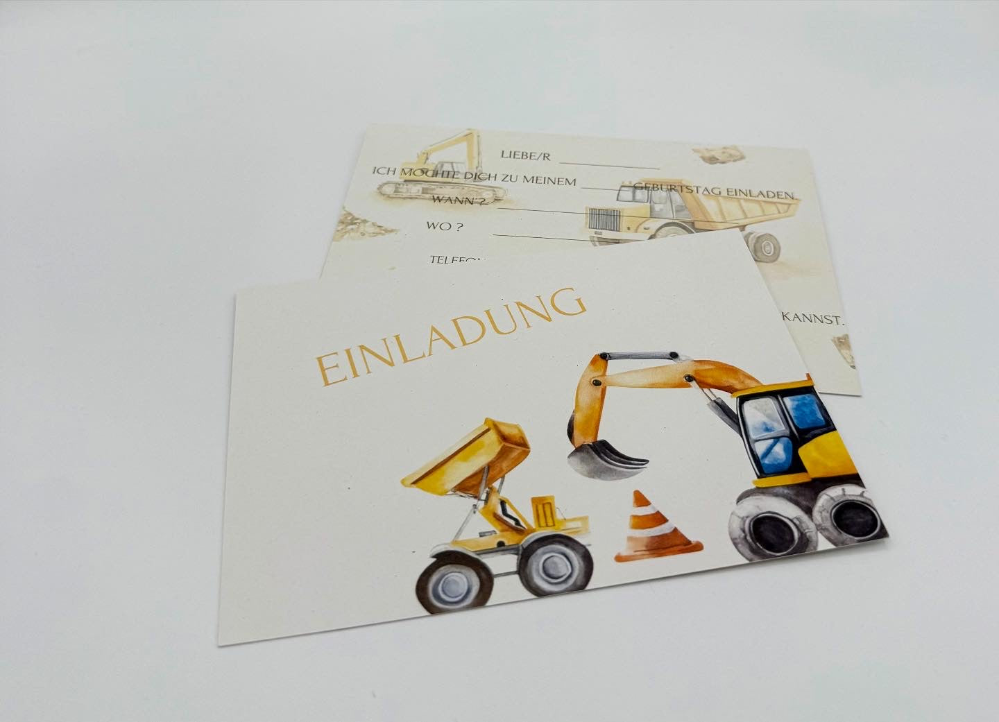 Baustellen Einladung