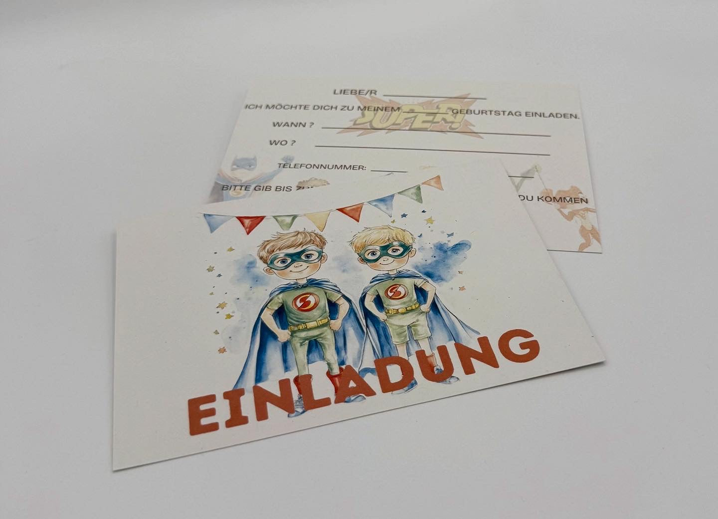 Superhelden Einladung