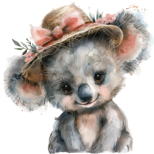 Koala Mädchen Bügelbild