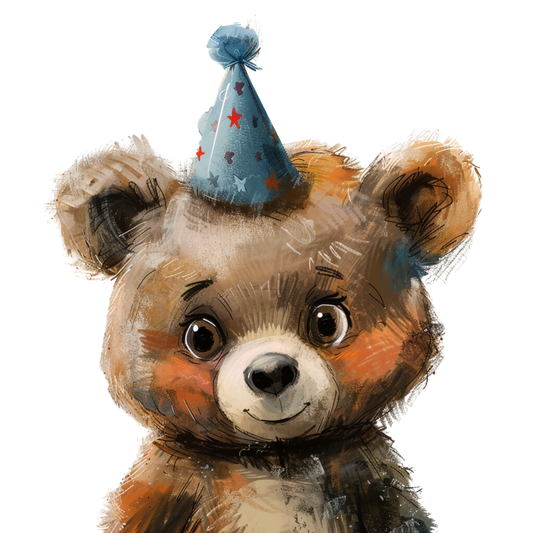 Partybär Bügelbild