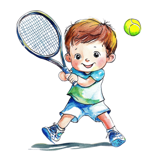 Tennis Bügelbild